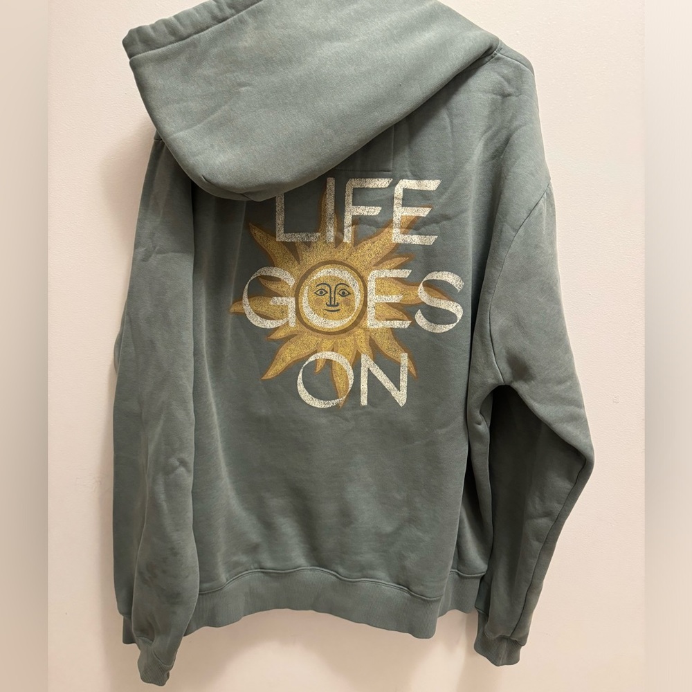 Life Goes On Ed Sheeran Green Hoodie Size XXL